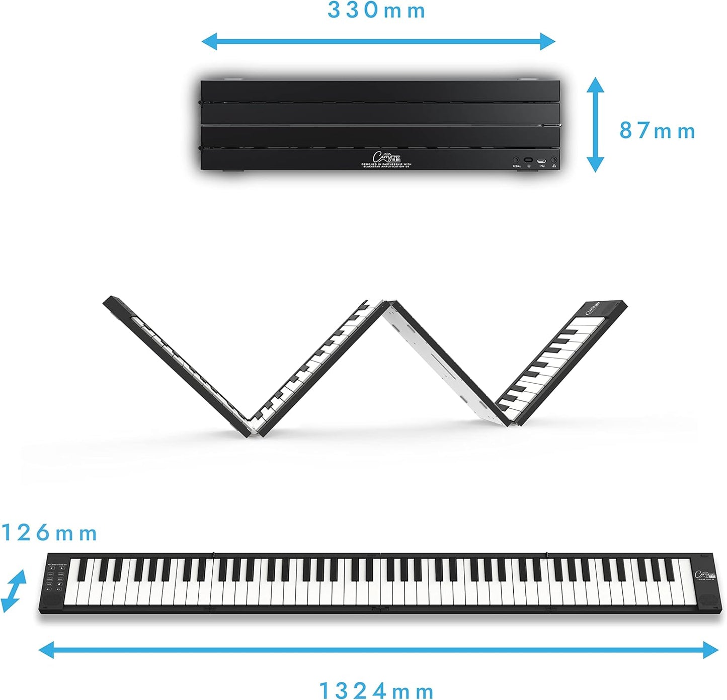 88-key portable folding digital piano